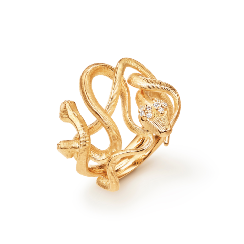 OLE LYNGGAARD Snakes Ring Medusa 