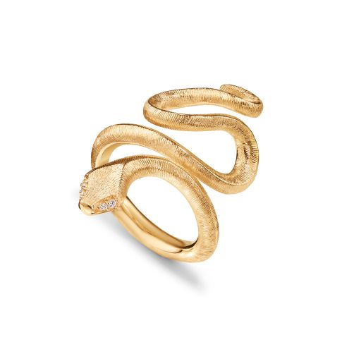 Ole Lynggaard Snakes Ring Medium - Front