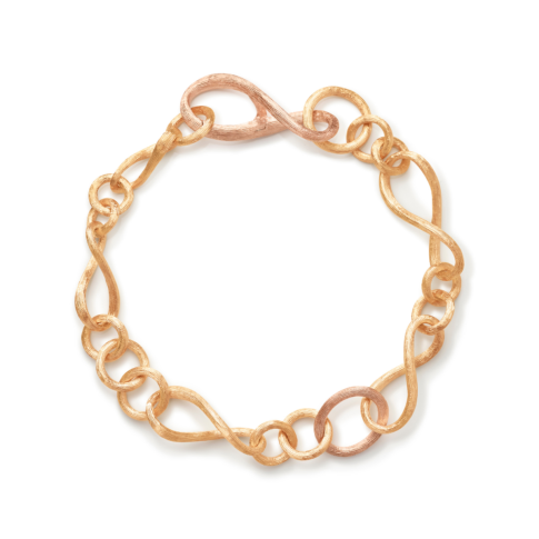 Ole Lynggaard love Bracelet Small 18k Gold Und Roségold - Front