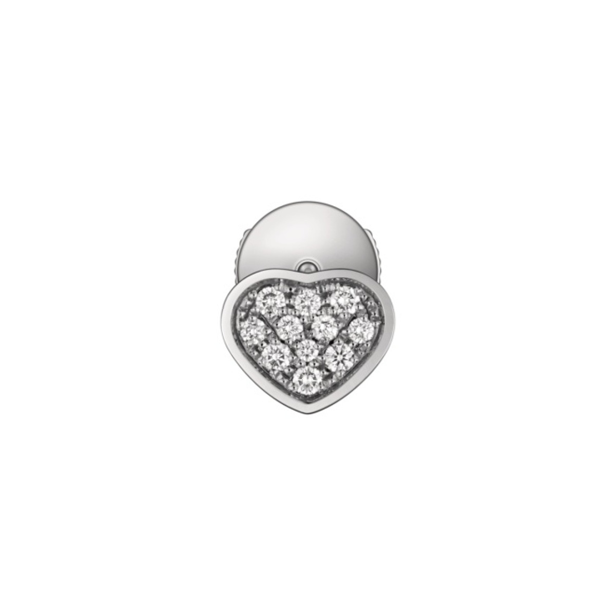 Chopard My Happy Hearts Single Ohrring Diamanten - Front