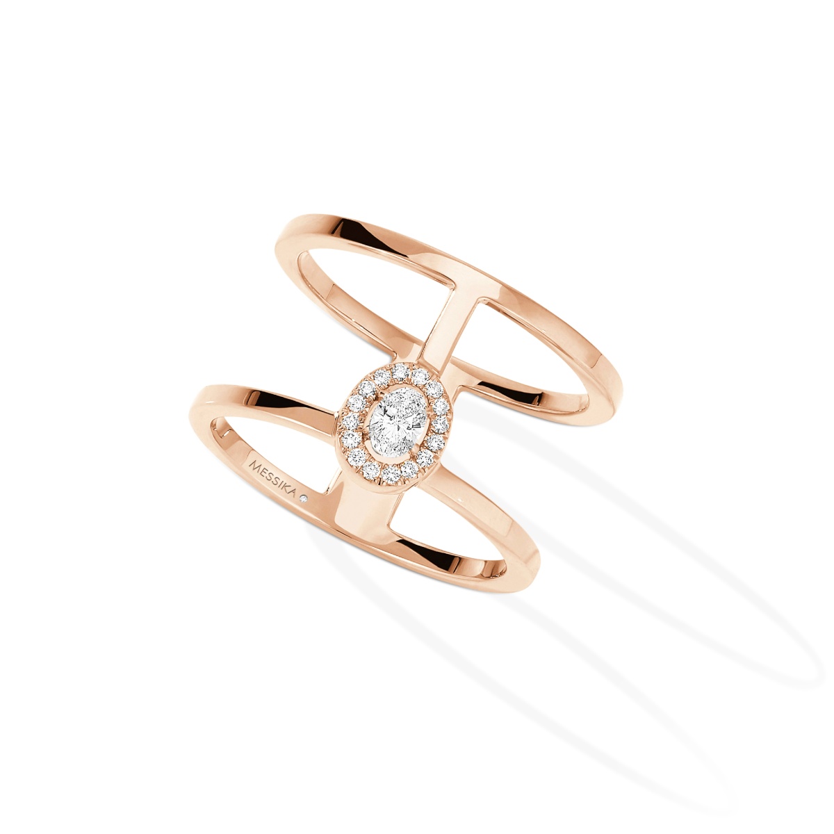 Messika Glam'Azone Ring Roségold 2 Ränge - Front